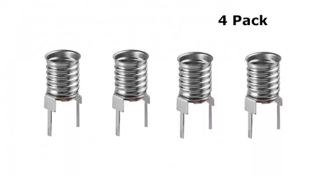 Lamp Holder E10 with Pins (4 Pack) Lamp Holder E10 with Pins (4 Pack)