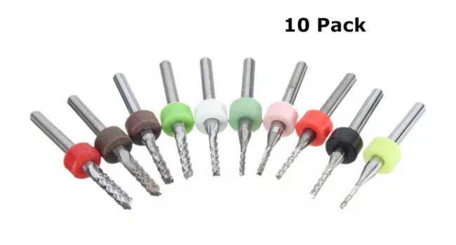 End Mill - Fish Tail 1-3mm (10 Pack) End Mill - Fish Tail 1-3mm (10 Pack)