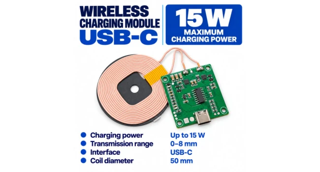 Wireless Charging Module 15W USB-C Wireless Charging Module 15W USB-C