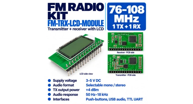 FM Transmit + Receive Module Kit FM Transmit + Receive Module Kit