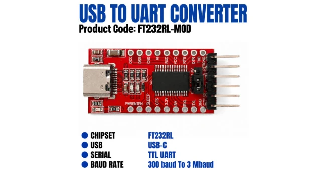 FT232RL USB-C to TTL UART Module FT232RL USB-C to TTL UART Module