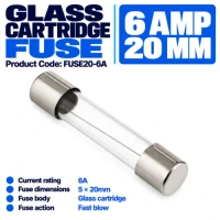 Fuse 6A 5×20mm (4 Pack) Fuse 6A 5×20mm (4 Pack)