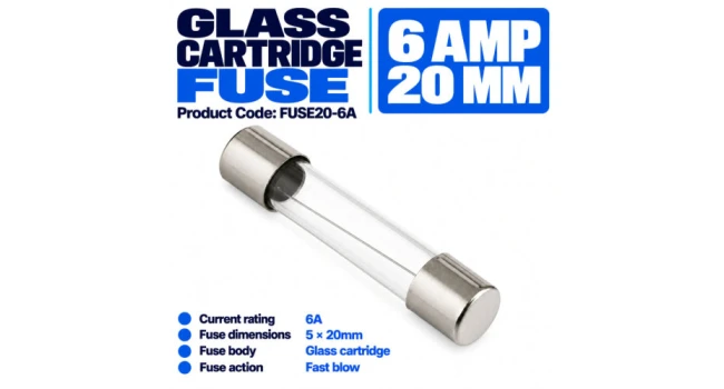Fuse 6A 5×20mm (4 Pack) Fuse 6A 5×20mm (4 Pack)