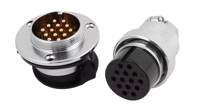 GX30 14 Pin Panel Mount Connector Set GX30 14 Pin Panel Mount Connector Set