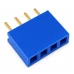 Header Female 4 Pin Pitch 2.54mm - Blue (10 Pack) Header Female 4 Pin Pitch 2.54mm - Blue (10 Pack)