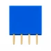 Header Female 4 Pin Pitch 2.54mm - Blue (10 Pack) Header Female 4 Pin Pitch 2.54mm - Blue (10 Pack)