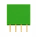 Header Female 4 Pin Pitch 2.54mm - Green (10 Pack)