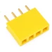 Header Female 4 Pin Pitch 2.54mm - Yellow (10 Pack) Header Female 4 Pin Pitch 2.54mm - Yellow (10 Pack)
