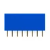 Header Female 8 Pin Pitch 2.54mm - Blue (10 Pack)
