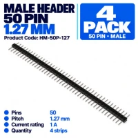 Header Male 50pin Pitch 1.27mm (4 Pack) Header Male 50pin Pitch 1.27mm (4 Pack)