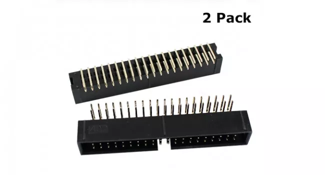 IDC Shrouded Box Connector, 40 Pin, 90 Degree, 2 Pack IDC Shrouded Box Connector, 40 Pin, 90 Degree, 2 Pack