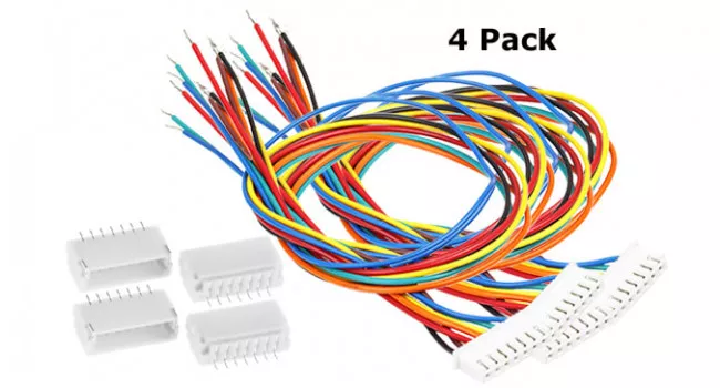 JST-SH 7 Pin Wire Kit - 1mm (4 Pack) JST-SH 7 Pin Wire Kit - 1mm (4 Pack)