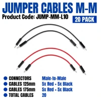 Du Pont Male-to-Male Jumper Wire Kit (20 Pack) Du Pont Male-to-Male Jumper Wire Kit (20 Pack)