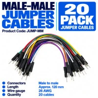 Premium Jumper Wires - Male Male (20 Pack) Premium Jumper Wires - Male Male (20 Pack)