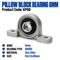 KP08 Pillow Block Bearing 8mm Bore