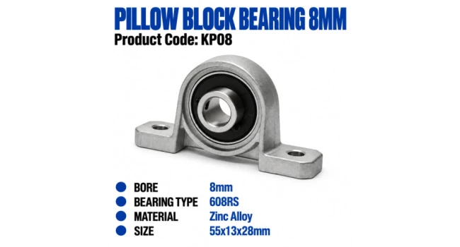 KP08 Pillow Block Bearing 8mm Bore KP08 Pillow Block Bearing 8mm Bore