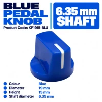 Knob Pedal Shaft 6.35mm - Blue Knob Pedal Shaft 6.35mm - Blue