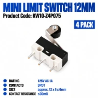 Mini Limit Switch 12mm (4 Pack) Mini Limit Switch 12mm (4 Pack)