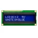 LCD 16x2 Display White on Blue 5V
