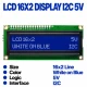LCD 16x2 Character Display, White on Blue Background, I2C Interface, 5V LCD 16x2 Character Display, White on Blue Background, I2C Interface, 5V