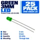 Green LED 3mm (25 Pack) Green LED 3mm (25 Pack)
