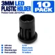 LED 3mm Plastic Holder (10 Pack) LED 3mm Plastic Holder (10 Pack)