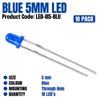 LED 5mm - Blue (10 Pack)