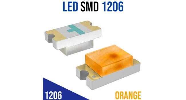 LED SMD 1206 - Orange (100 Pack) LED SMD 1206 - Orange (100 Pack)