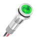 Panel Mount Lamp Indicator LED 6mm 12V - Green Panel Mount Lamp Indicator LED 6mm 12V - Green