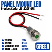 LED Lamp Indicator 220V - Green 