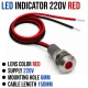 LED Lamp Indicator 220V - Red LED Lamp Indicator 220V - Red