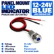 LED Lamp Indicator 12-24V - Blue LED Lamp Indicator 12-24V - Blue