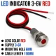 LED Lamp Indicator 3-6V - Red LED Lamp Indicator 3-6V - Red