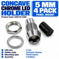 LED Holder 5mm Concave (4 Pack) LED Holder 5mm Concave (4 Pack)