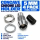 LED Holder 5mm Concave (4 Pack) LED Holder 5mm Concave (4 Pack)