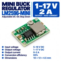 LM2596 Mini Buck Regulator VIN 5-18V OUT 1-17V 2A LM2596 Mini Buck Regulator VIN 5-18V OUT 1-17V 2A