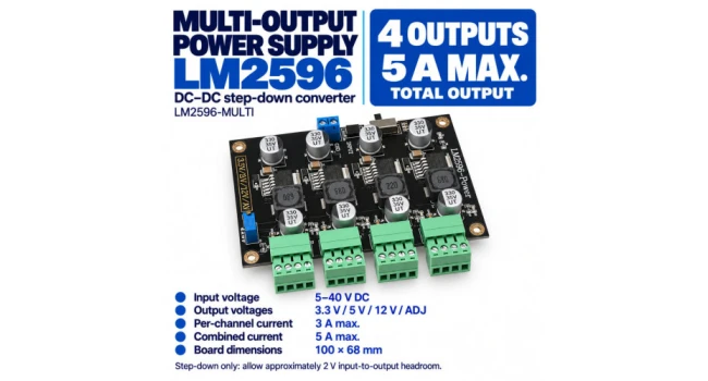 LM2596 Multi Output Power Supply LM2596 Multi Output Power Supply