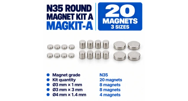 N35 Round Magnet Kit (20 Magnets) N35 Round Magnet Kit (20 Magnets)