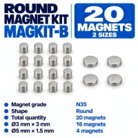 N35 Round Magnet Kit (20 Magnets) N35 Round Magnet Kit (20 Magnets)