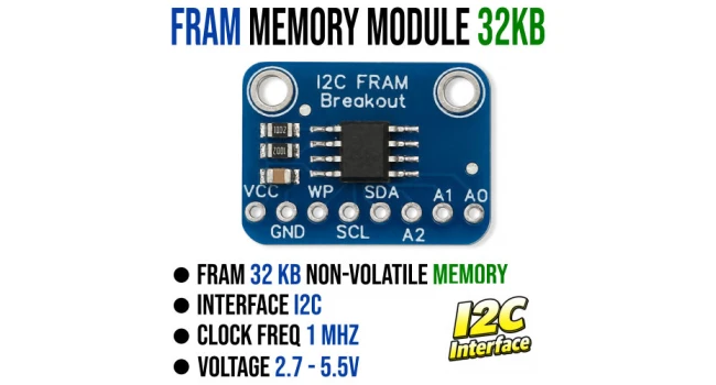 MB85RC256V 32KB I2C FRAM Memory Module MB85RC256V 32KB I2C FRAM Memory Module