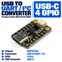 MCP2221A USB to GPIO ADC I2C UART Qwiic Module MCP2221A USB to GPIO ADC I2C UART Qwiic Module