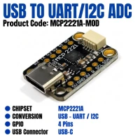 MCP2221A USB to GPIO ADC I2C UART Qwiic Module MCP2221A USB to GPIO ADC I2C UART Qwiic Module