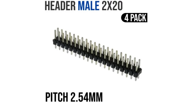 IDC 2X20 Male Header - 2.54mm (4 Pack) IDC 2X20 Male Header - 2.54mm (4 Pack)