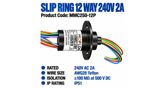 Slip Ring 12 Way 240V 2A Slip Ring 12 Way 240V 2A