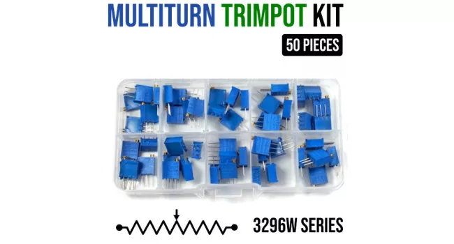 Multiturn Trimpot Kit (50 Pieces)