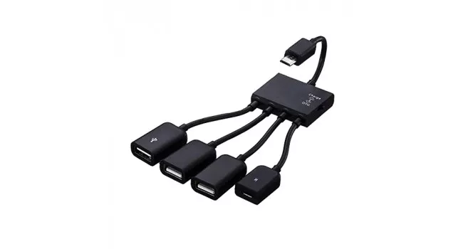 Micro USB to 4 Port Hub + Switch Micro USB to 4 Port Hub + Switch