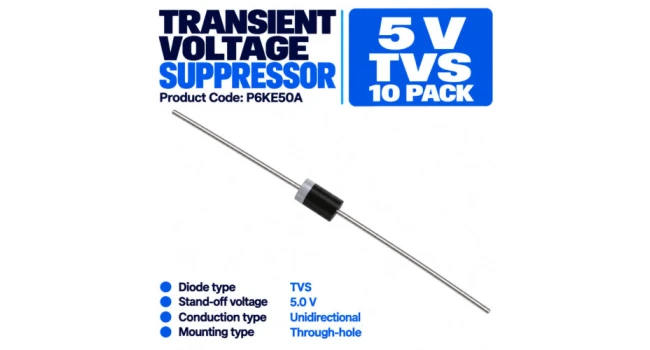 Transient Voltage Suppression Diode 5V (10 Pack)