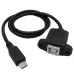 Panel Mount, Micro USB to USB B - 30cm Panel Mount, Micro USB to USB B - 30cm