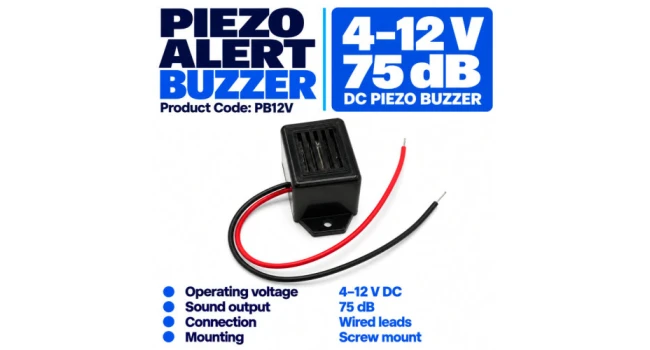 Piezo Buzzer 4-12V DC 75DB Piezo Buzzer 4-12V DC 75DB