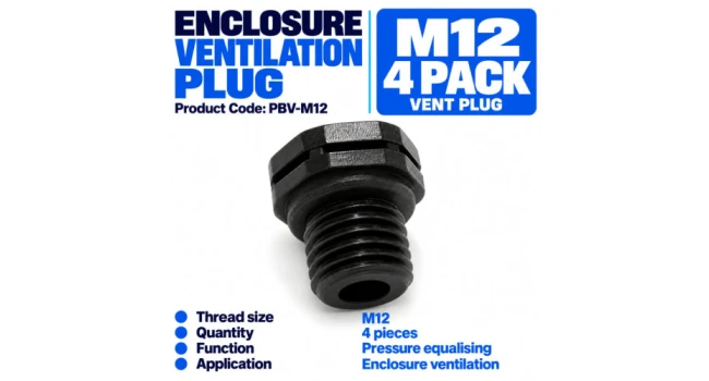 Ventilation Plug M12 (4 Pack) Ventilation Plug M12 (4 Pack)